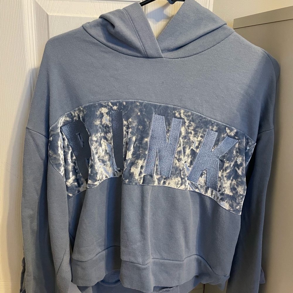 VS Pink cropped hoodie